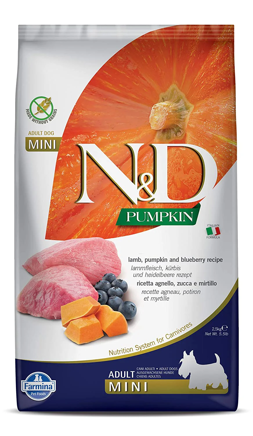 Farmina N&D Grain Free Lamb And Blueberry Adult Mini