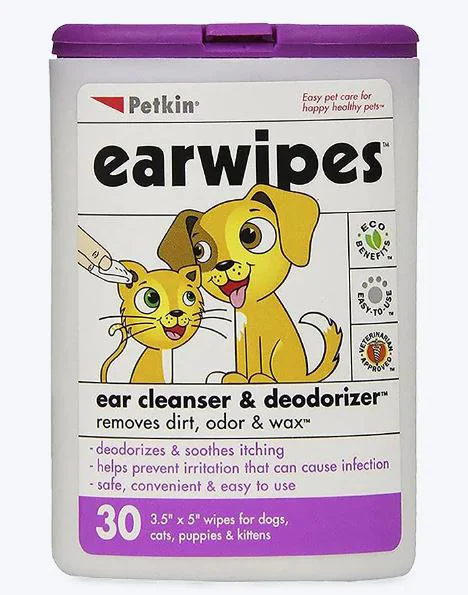 Petkin Ear Wipes 30 Wipes