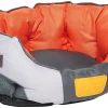 Gigwi Place Soft Bed Canvas Silver And Orange