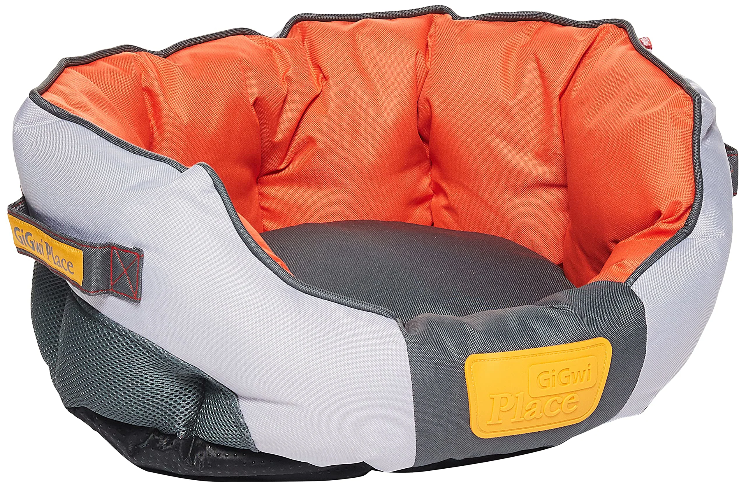 Gigwi Place Soft Bed Canvas Silver And Orange