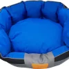Gigwi Soft Canvas TPR Blue Black Dog Bed