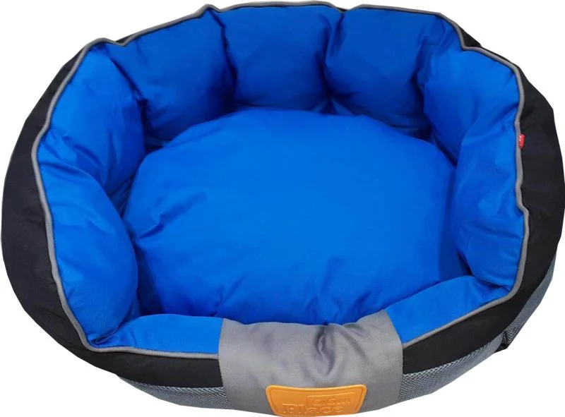 Gigwi Soft Canvas TPR Blue Black Dog Bed