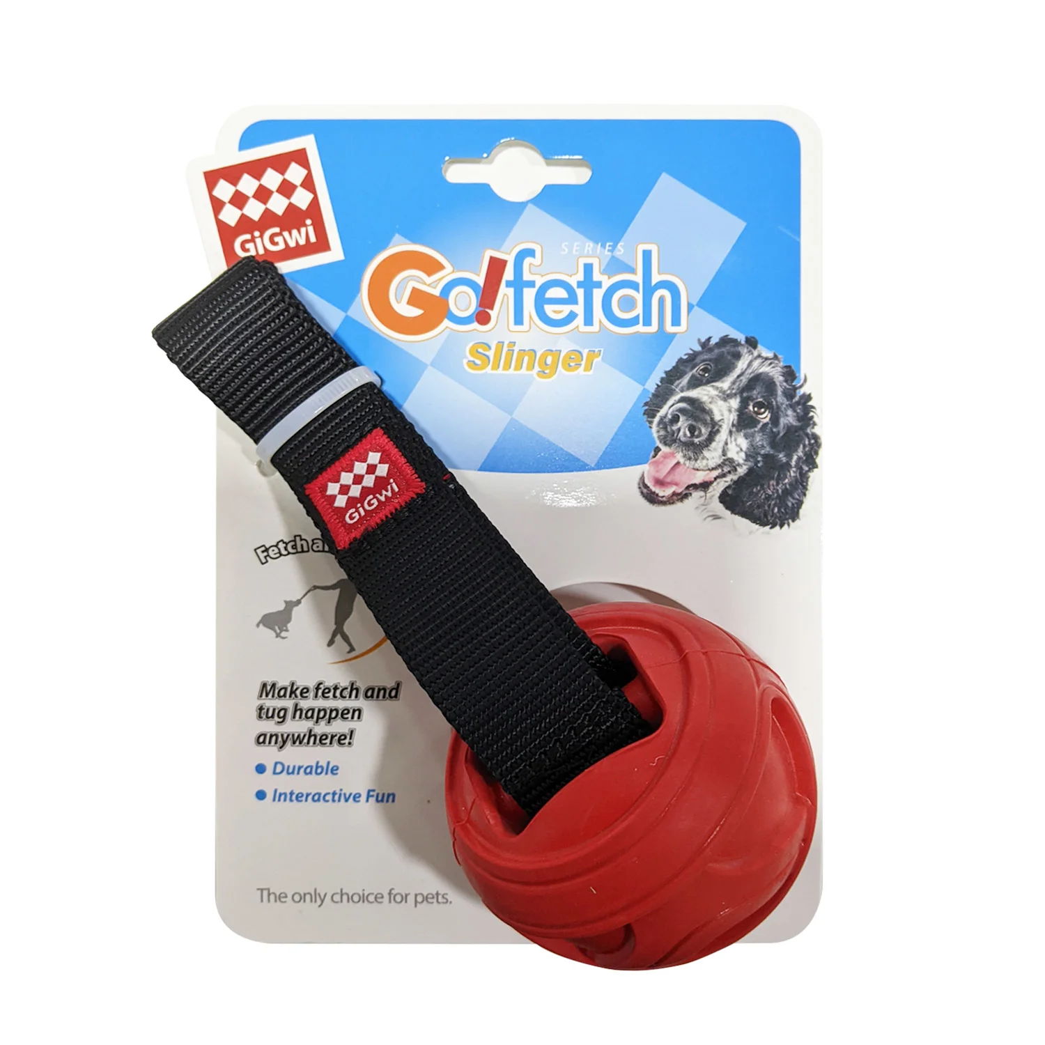 Gigwi Slinger Red Rubber Ball