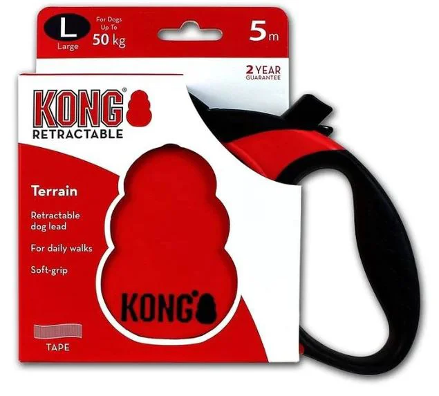 Kong Terrain Leash Large Red