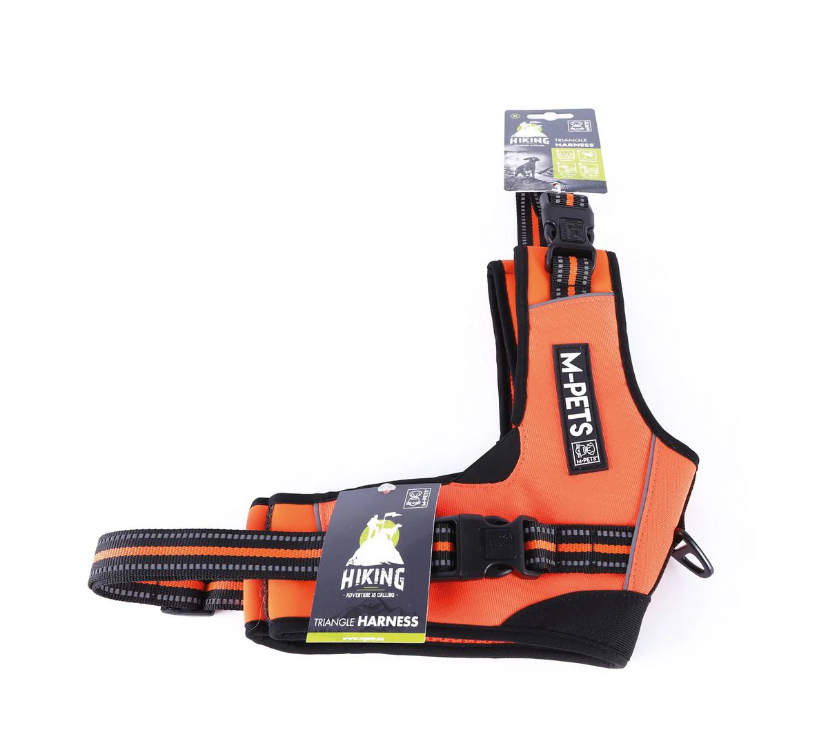 M-PETS Hiking Triangle Harness Orange