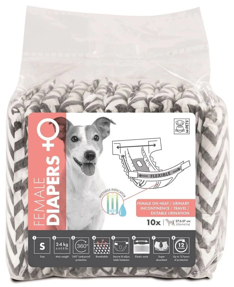M-Pets Diapers For Female Dog Small
