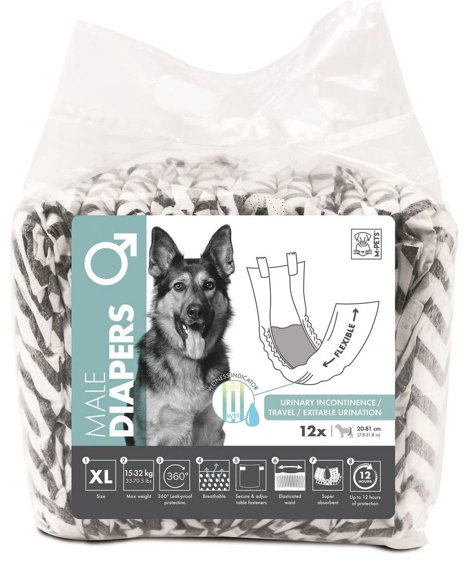 M-Pets Diapers For Male Dog Extra Large