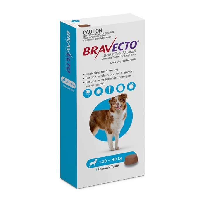 Bravecto Tablets For Dogs (20 - 40 kg)