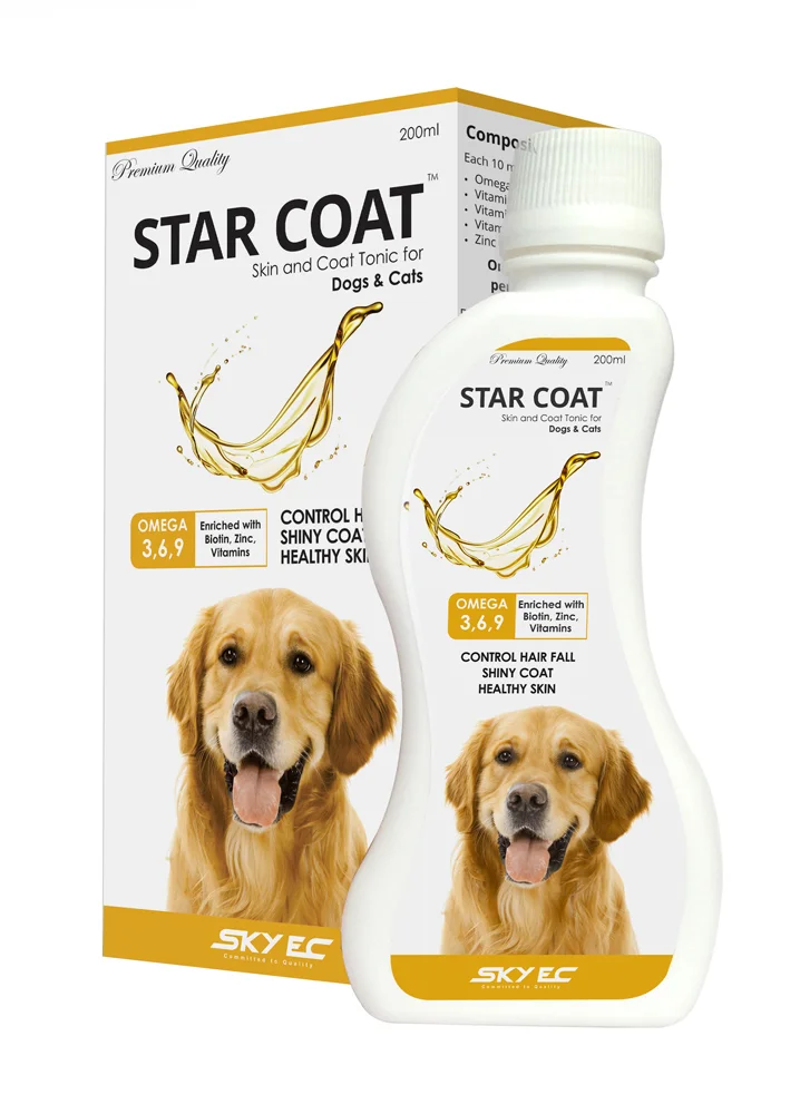 SkyEc Star Coat Skin & Coat Syrup For Dogs & Cats