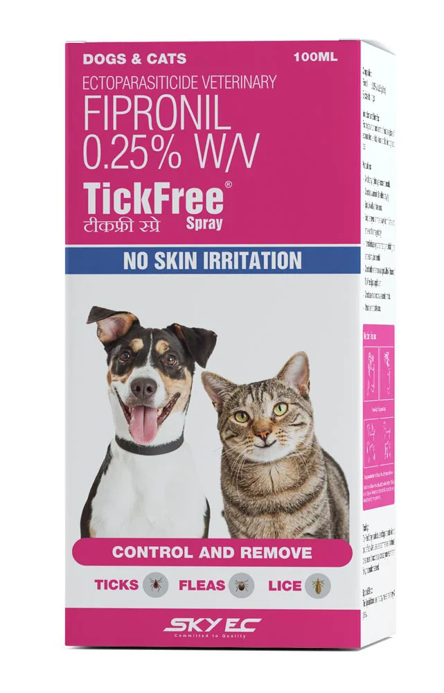 SkyEc TickFree Fipronil Spray For Dogs & Cats