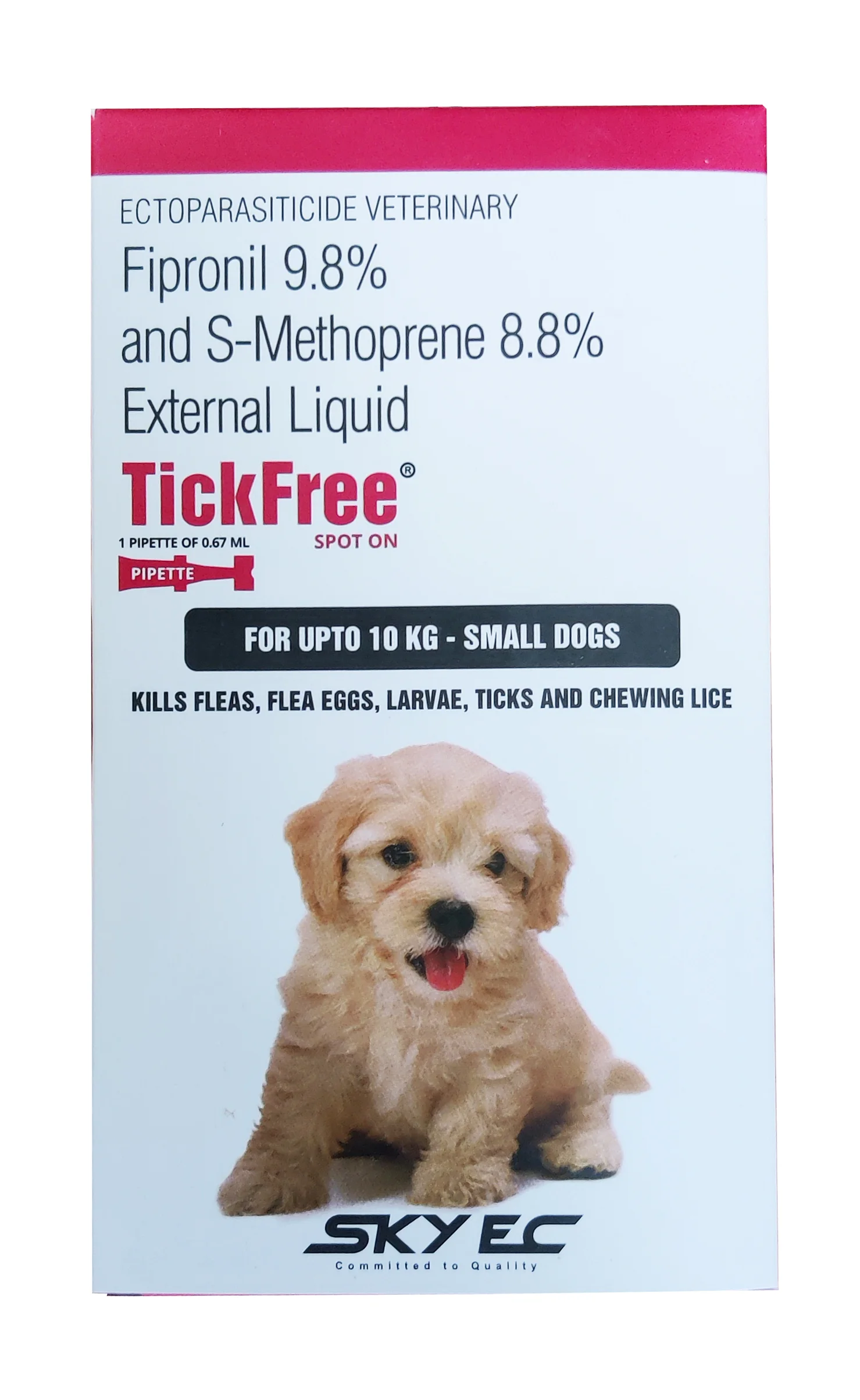 SkyEc Tick Free Anti-Tick SpotOn Liquid Up To 10kg