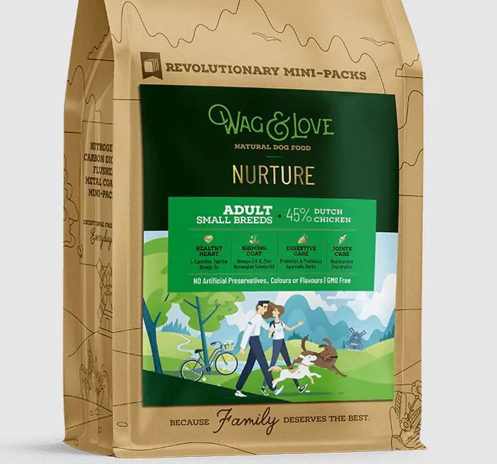 Wag & Love Nurture Adult Small Medium Dry Food