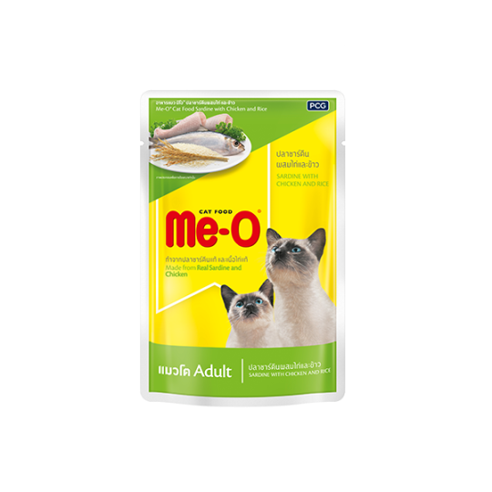 Meo Sardine with Chicken & Rice (Pouch)