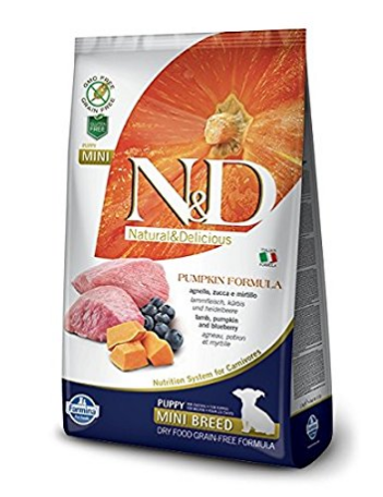 Farmina Natural & Delicious Pumpkin Formula Lamb & Blueberry Grain-Free Mini Puppy