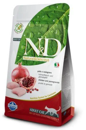 Farmina Natural & Delicious Chicken & Pomegranate Grain-Free Adult Dry Cat Food