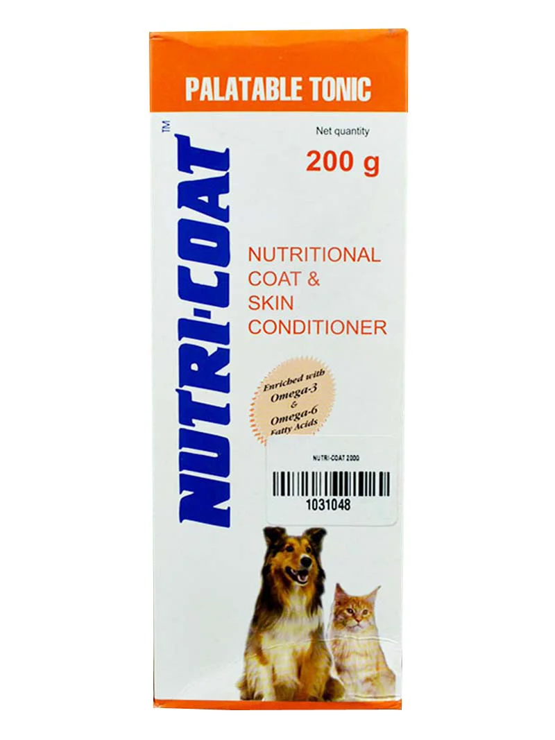 Petcare Nutricoat Nutritional Skin & Coat Supplement For Dogs & Cats
