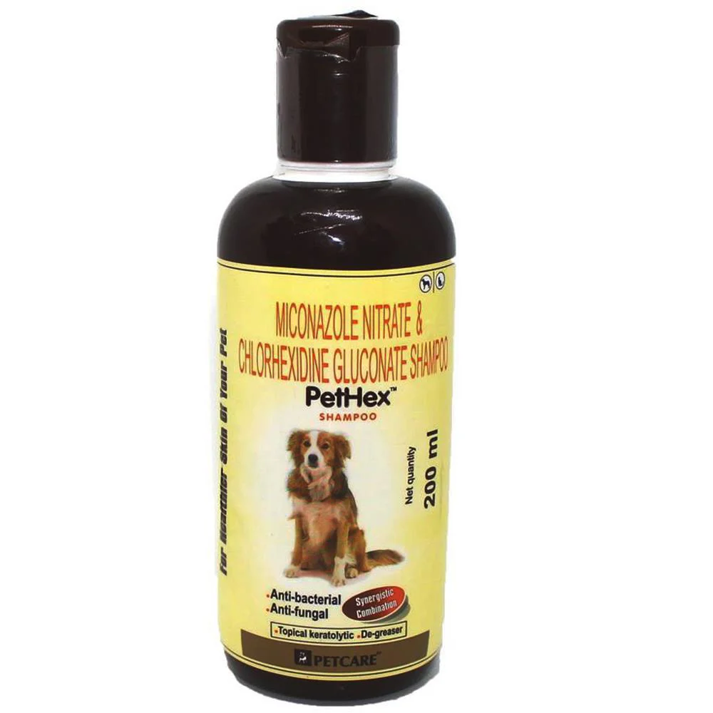 Petcare Pethex Anti Bacterial & Anti Fungal Skin Care Shampoo For Dogs