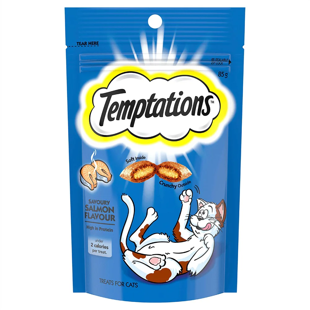 Temptations Savoury Salmon Flavour Cat Treats