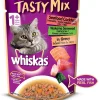 Whiskas Tasty Mix With Seafood Cocktail and Wakame Seaweed In Gravy (Pouch)