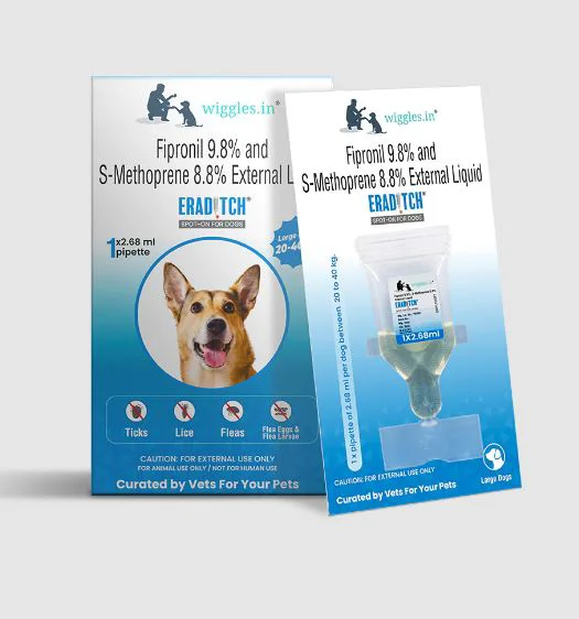 Wiggles Eraditch Spot On For Dogs 20kg To 40kg