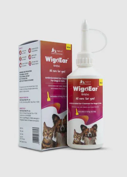Wiggles WigoEar Antimicrobial Ear Cleanser for Dogs & Cats