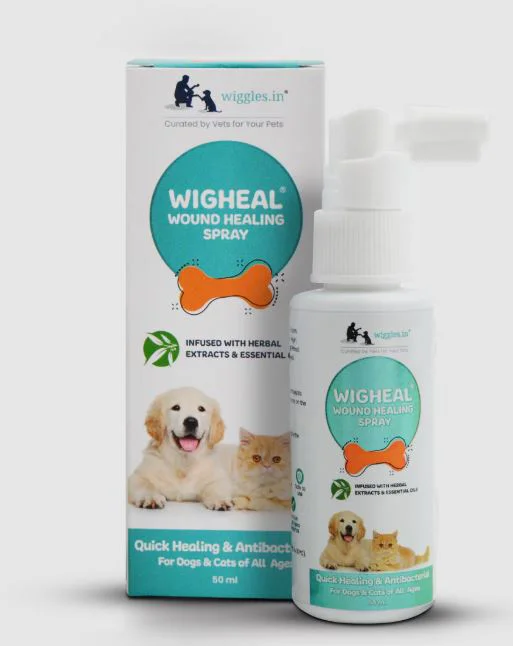 Wiggles Wigheal  Wound Healing Spray for Dogs & Cats