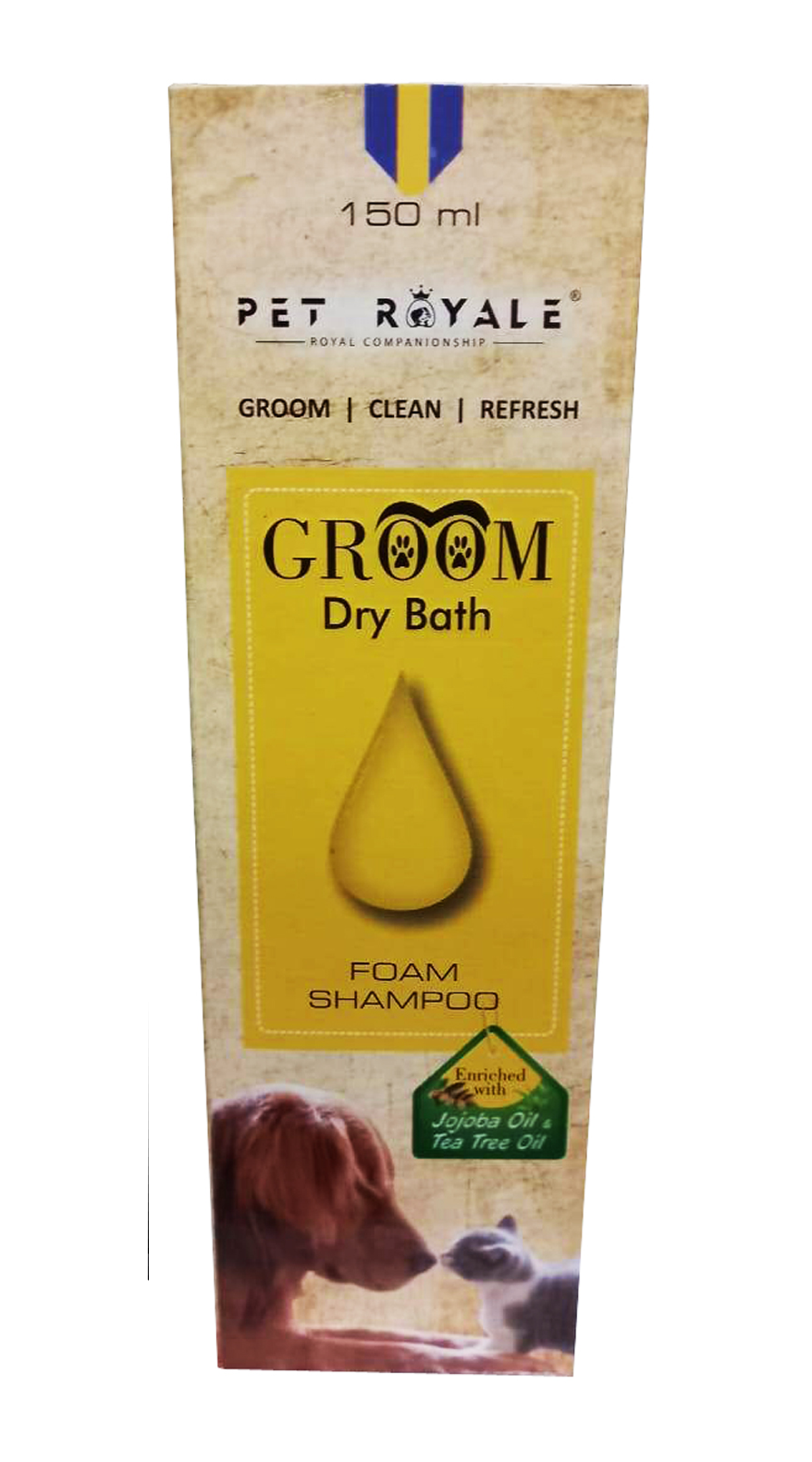 Groom Dry Bath Jojoba Foam Shampoo