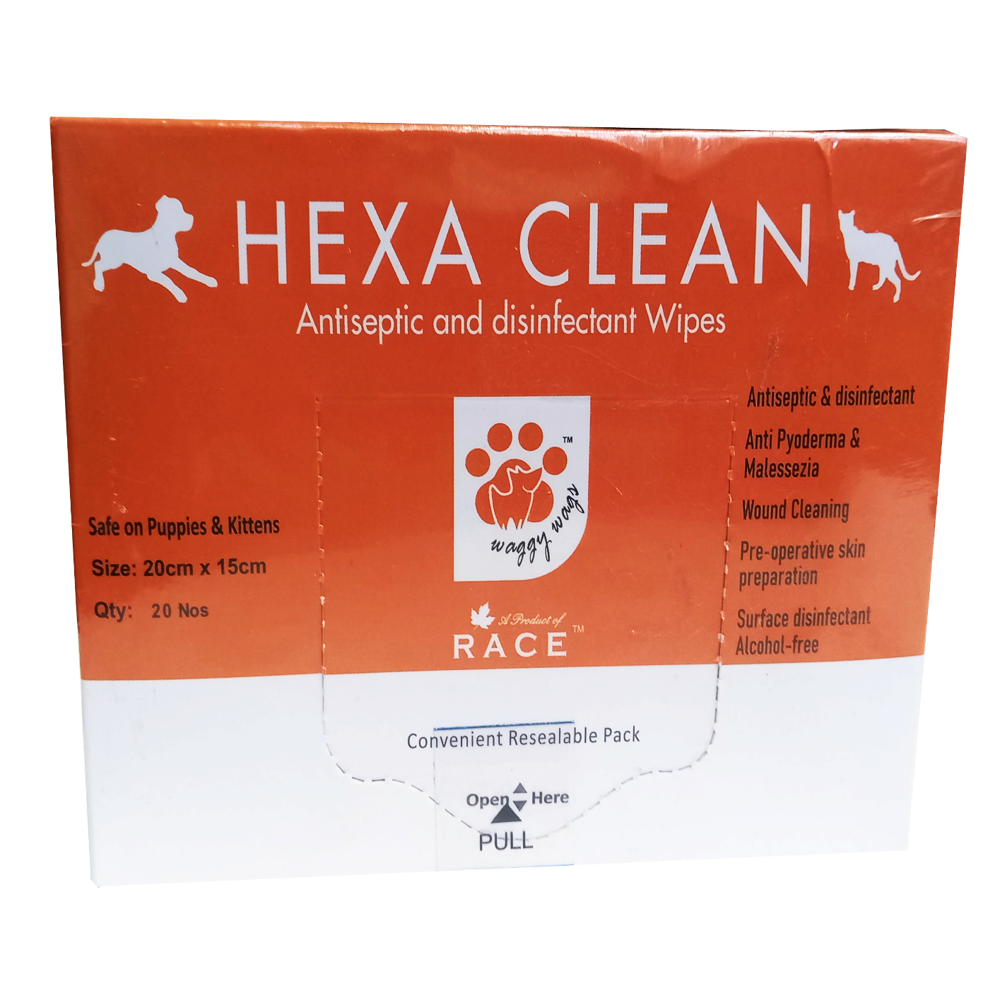 Waggy Wags Hexa Clean Wipes