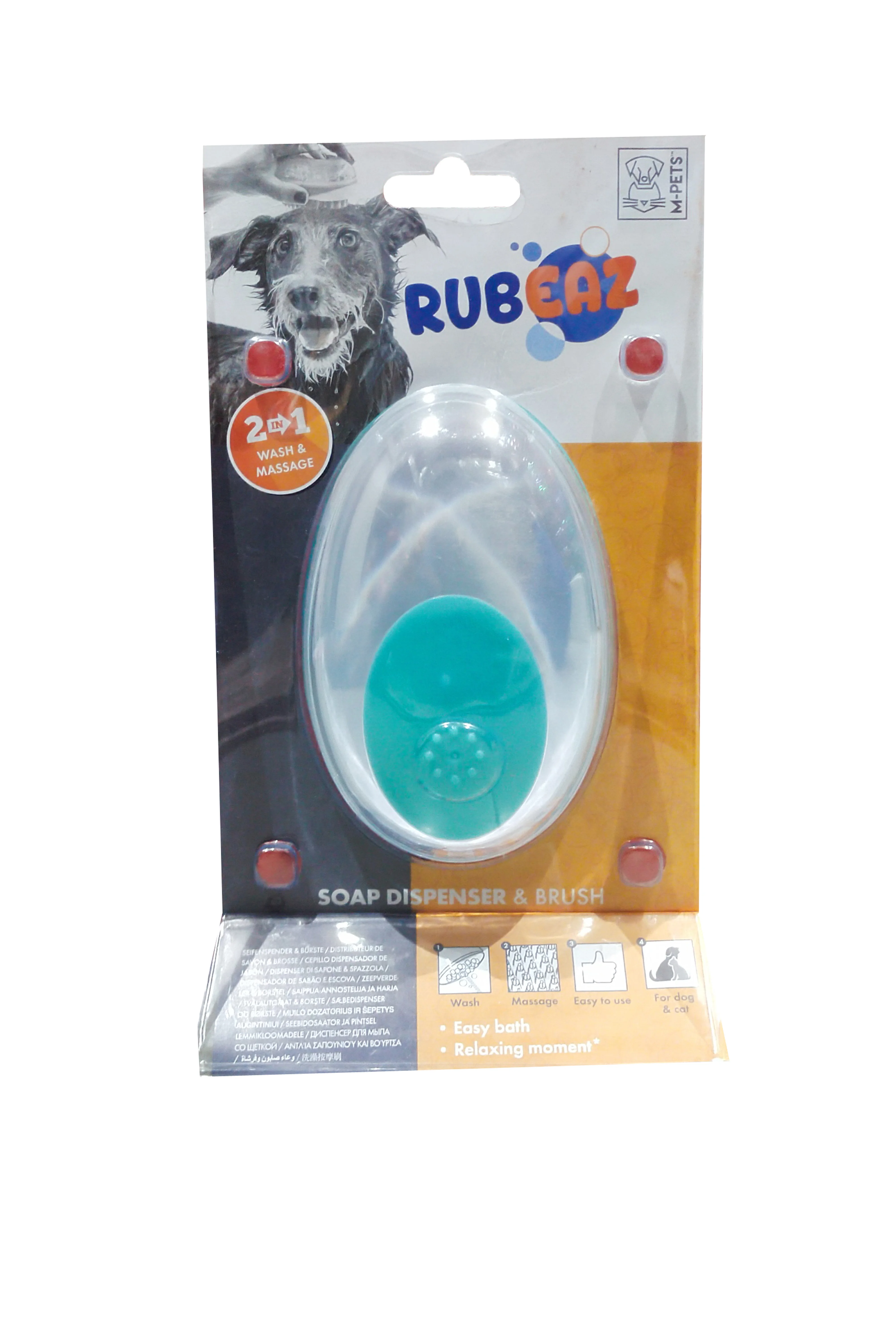 M PETS Rubeaz Soap Dis & Brus Green