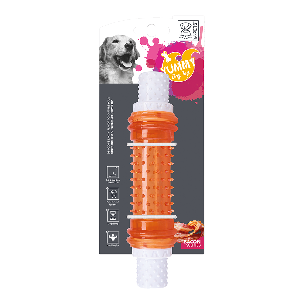 M PETS Yummy Stick Toy With Bacon Flavor