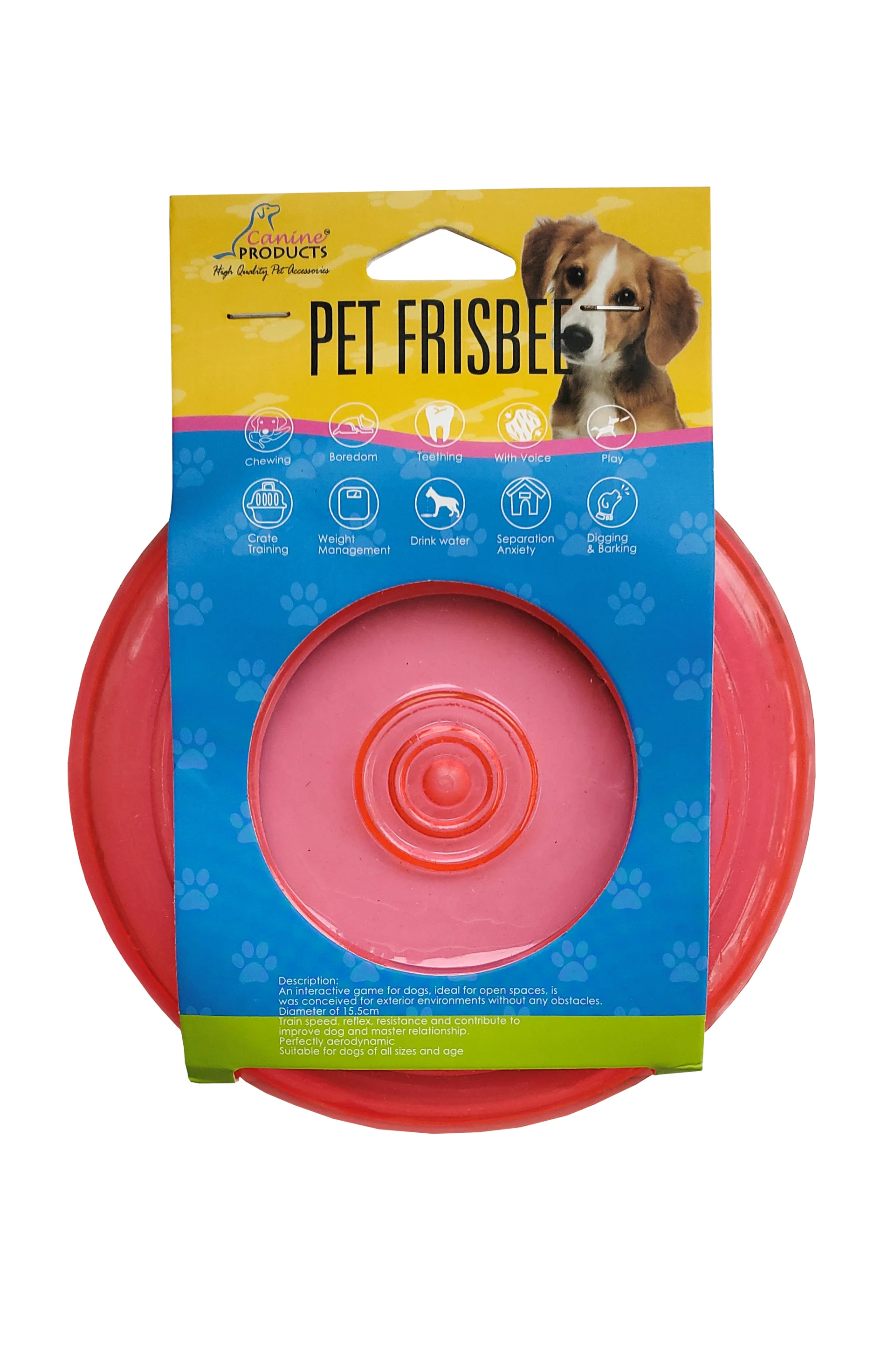 Canine Pet Transparent Frisbee Small