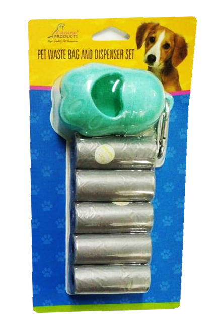 Canine Pet Poo Bags  And Dispenser Holder