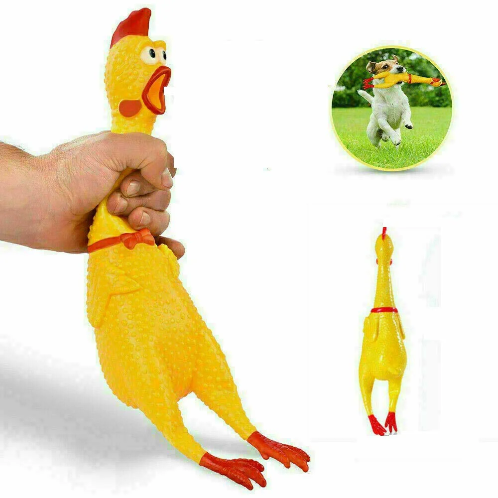Canine Pet Squeekey Chicken Toy