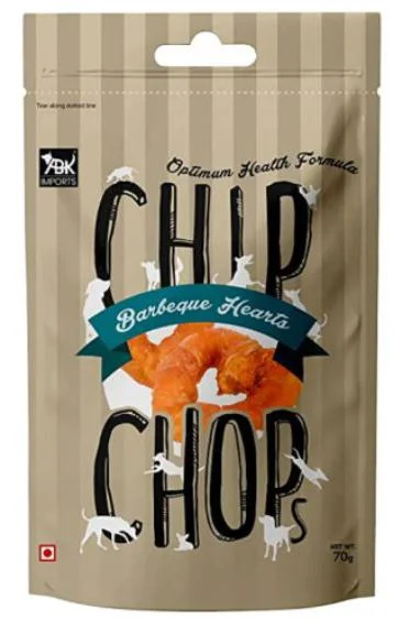 Chip chop Barbeque Hearts 70gm