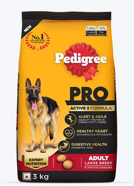 Pedigree Pro Active Adult Large Breed Dry Dog Food