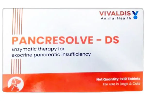 Vivaldis Pancresolve-DS Tablets For Dogs And Cats