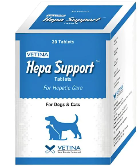 Vetina Hepa Support For Hepatic Care For Dogs And Cats