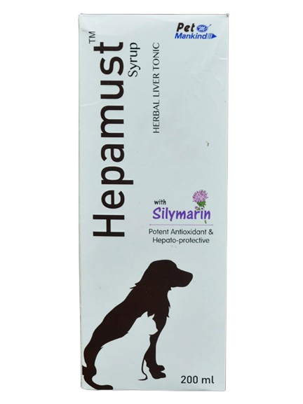 Pet Mankind Hepamust Herbal Liver Tonic Syrup For Dogs & Cats