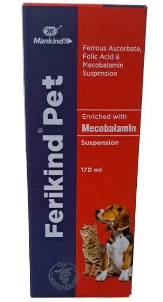 Pet Mankind Ferikind Pet Folic Acid And Mecobalamin Syrup For Dogs And Cats