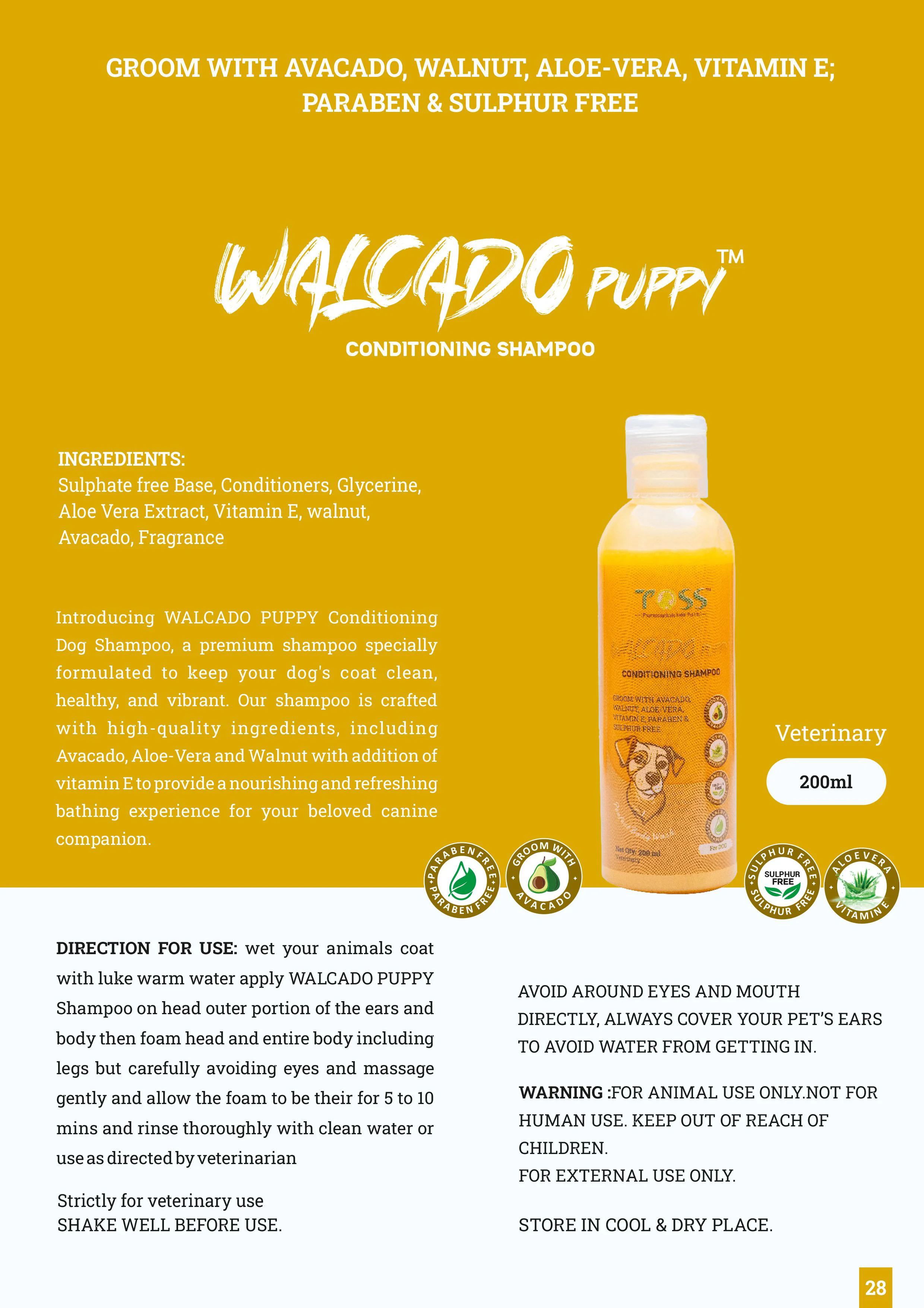 Walacdo Dog Shampoo 200ml