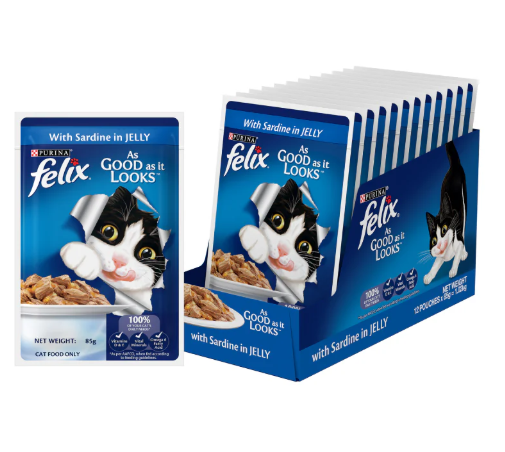 Felix Adult Sardine In Jelly 12*85gm