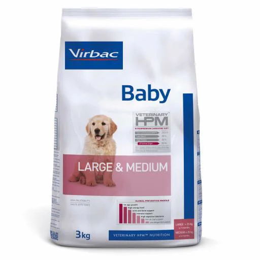 Virbac HPM Baby Dog Large And Medium Food
