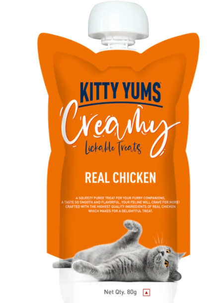 Drools Kitty Yums creamy real chicken treats 80g