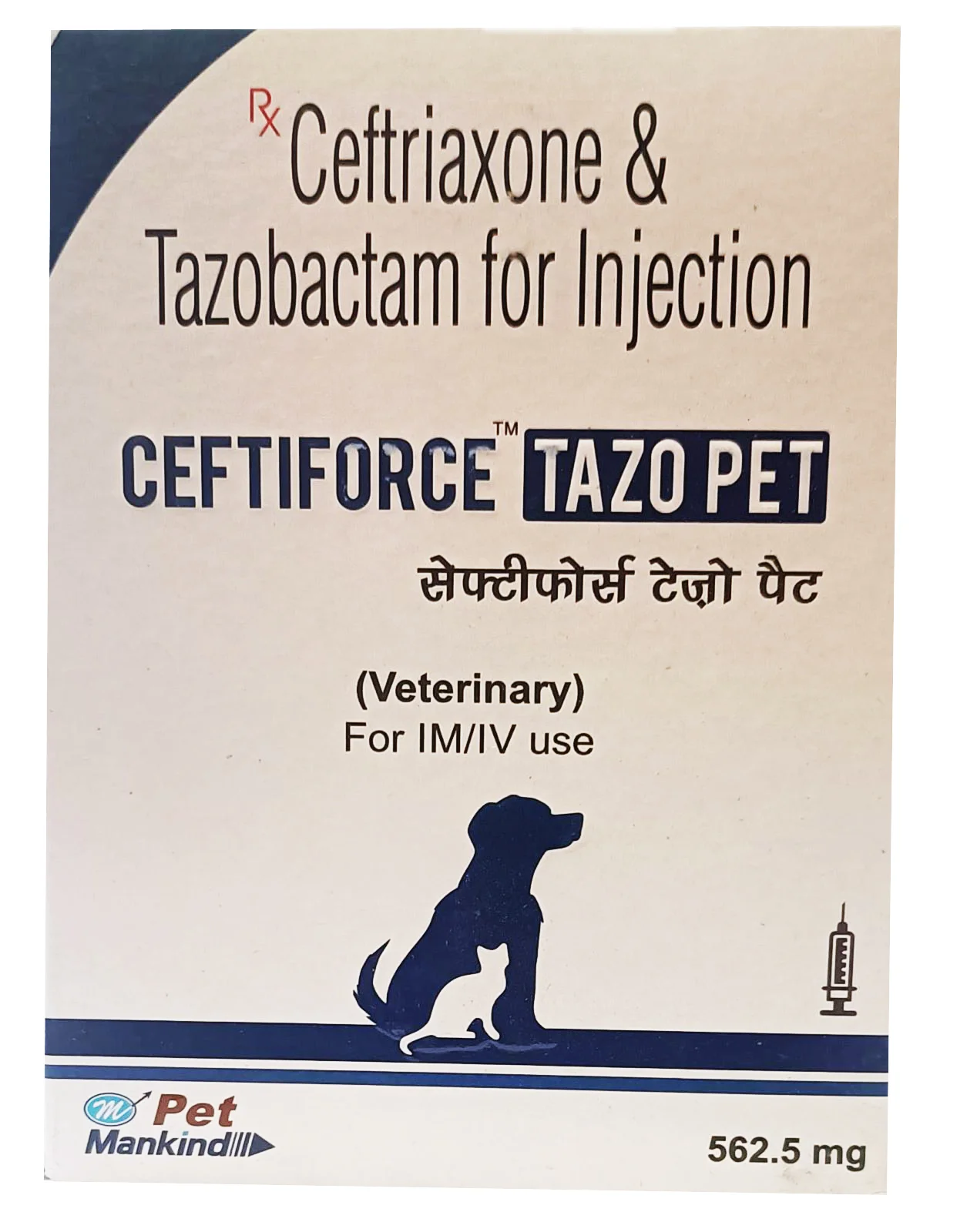 Pet Mankind Ceftiforce Tazo Pet 562.5Mg
