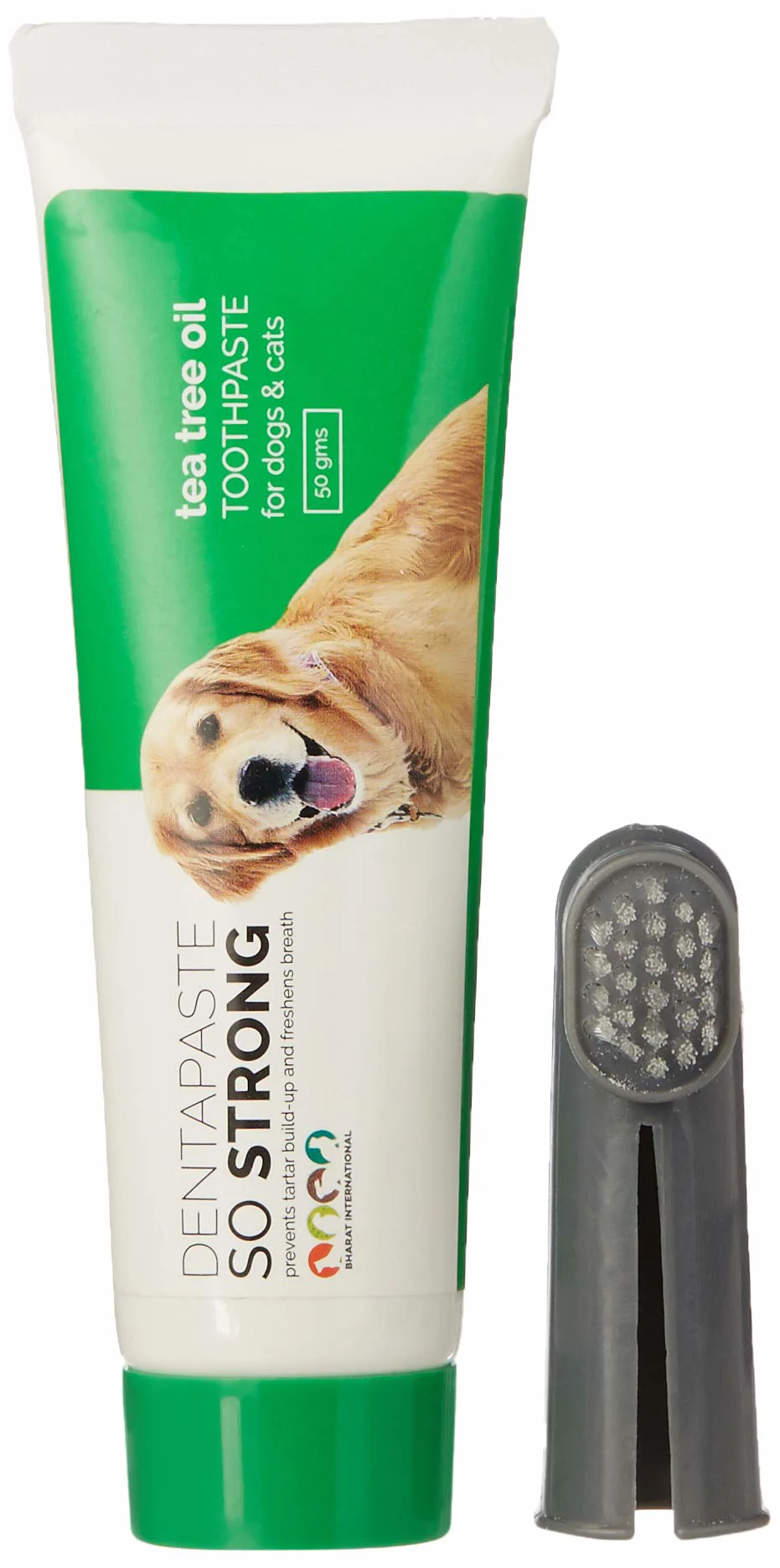 Orange Pet Denta Brush With Brush