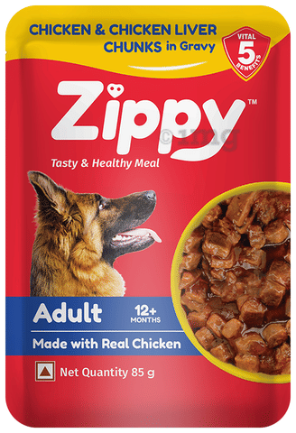 ZIPPY ADULT CHICKEN & LIVER GRAVY 85GM