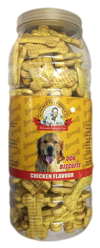 Scoobee Pet Dog Biscuits - Chicken Flavour (Jar)