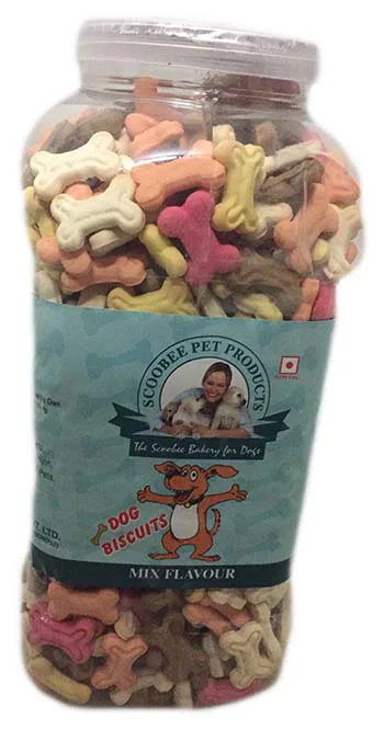 Scoobee Pet Dog Biscuits - Mix Flavour (Jar)